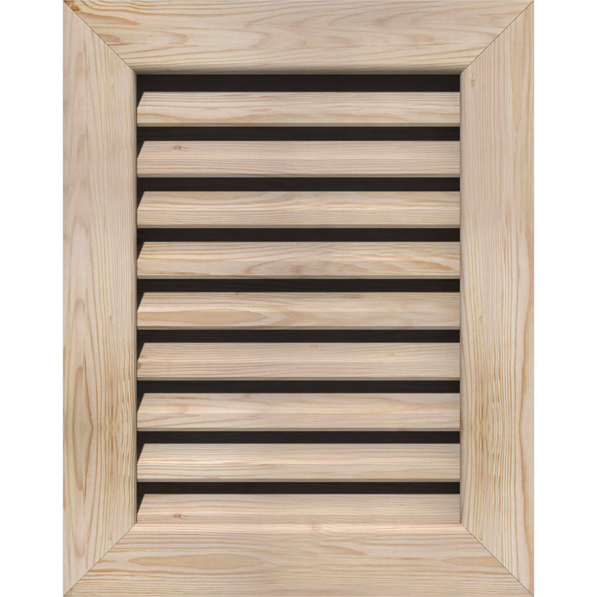 Vertical Gable Vent Unfinished Functional S349