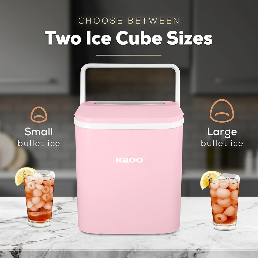 Pink Portable Countertop Ice Maker Machine T97238