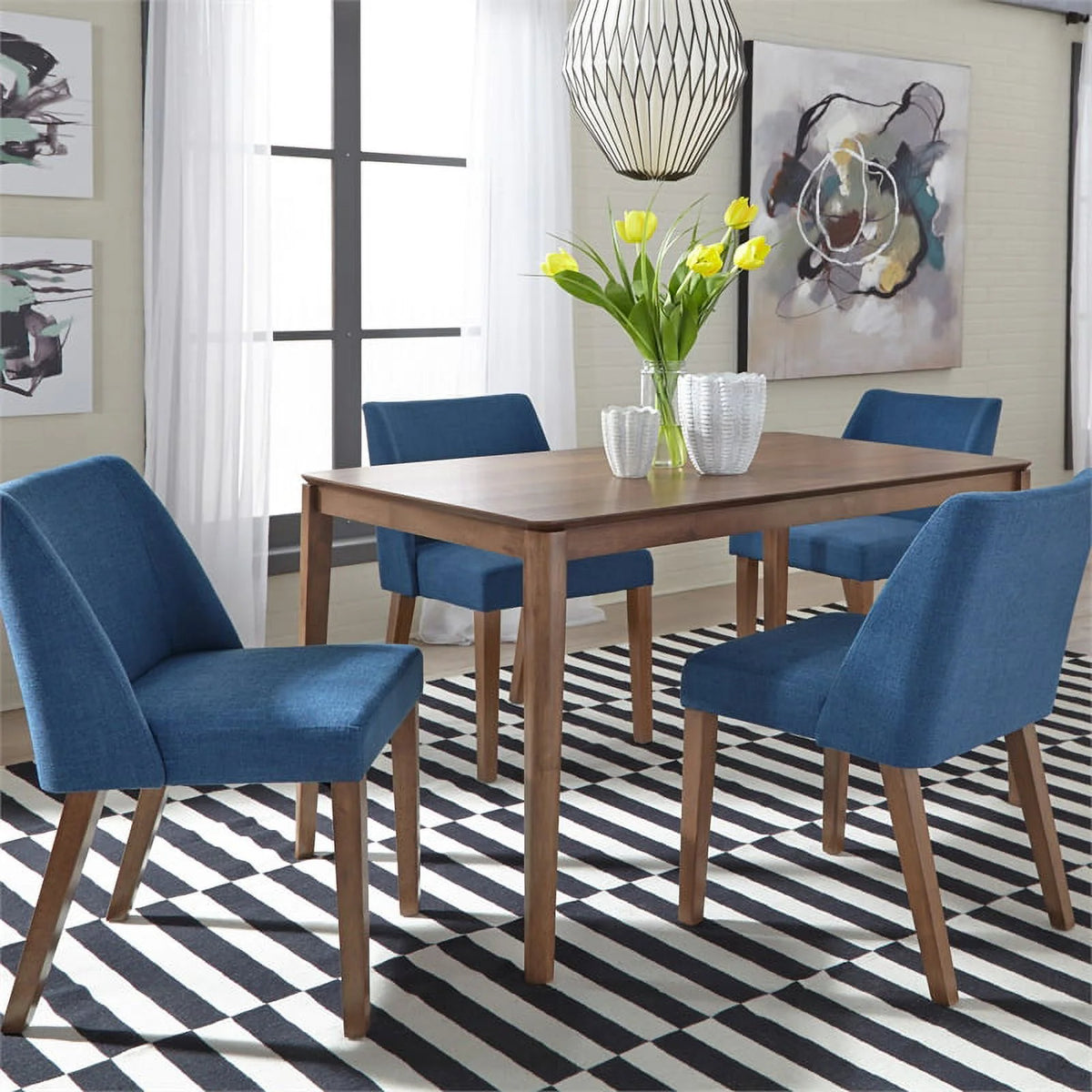 5 Piece Rectangular Table Set X7434