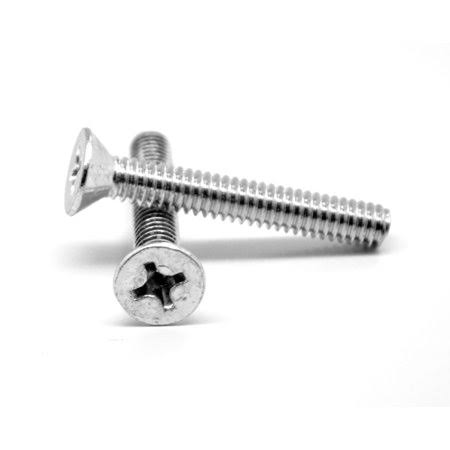 3/8 inch-16 x 3 1/2 inch Coarse Thread Phillips Flat Head Machine Screw Zinc Plated Z189432