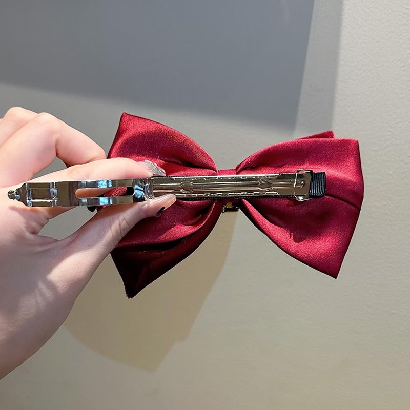 Red Velvet Bow Hair Clip O2156