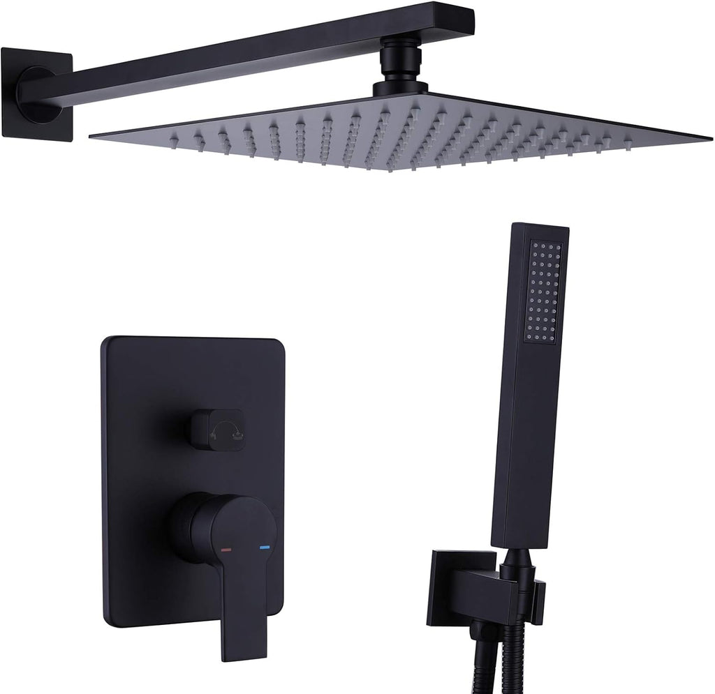 Matte Black Rain Shower System M1547