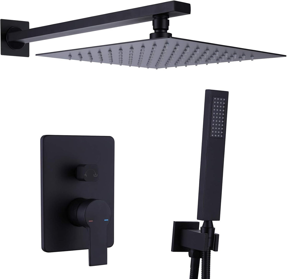 Matte Black Rain Shower System M1547