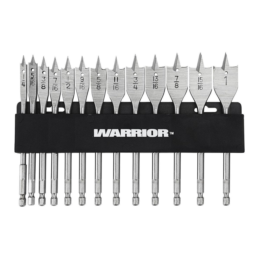 Steel Spade Drill Bit Set, 13 Piece X676874