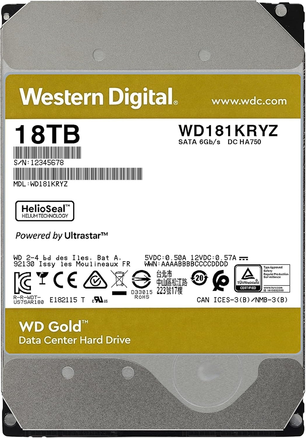 6TB 7200 RPM SATA 3.5 Internal Hard Drive P678
