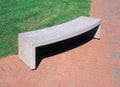 Backless Precast Curved Concrete Park Bench F27030