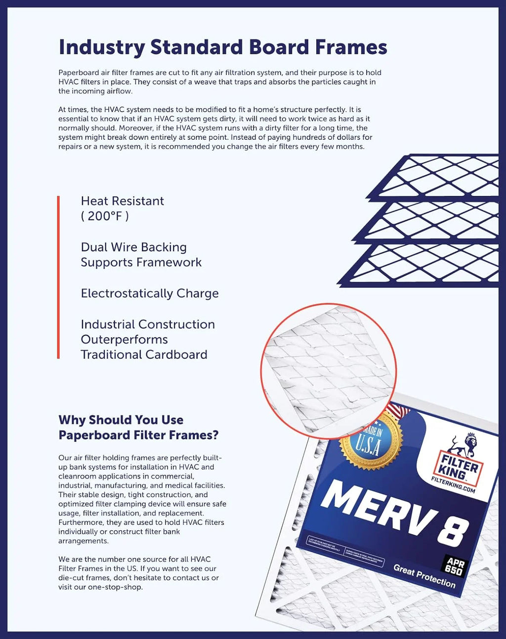 21.5x66x1 MERV 8 Pleated HVAC Air Filter 4-Pack V4295