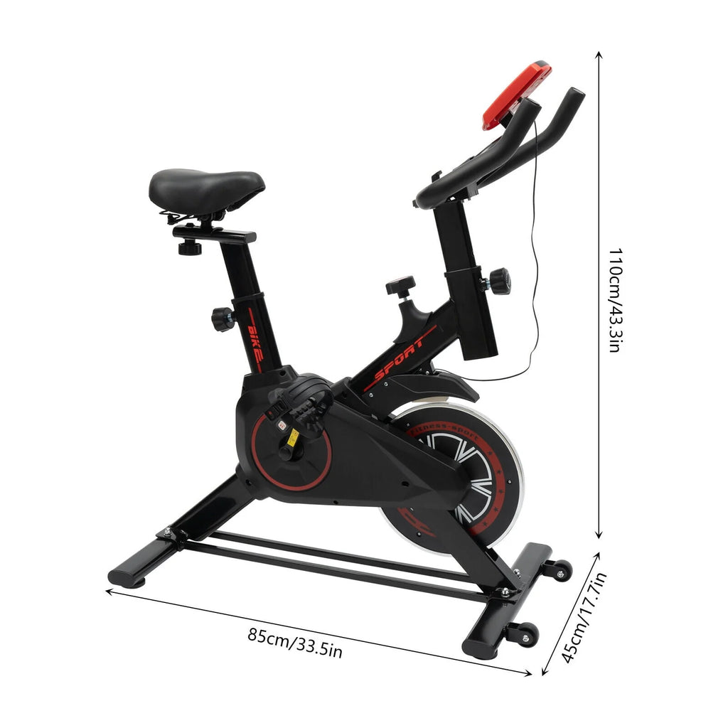 Indoor Cycling Exercise Bike Black J836