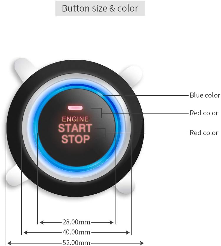 Car Alarm Remote Starter Keyless Entry Push Start DC12V N491454