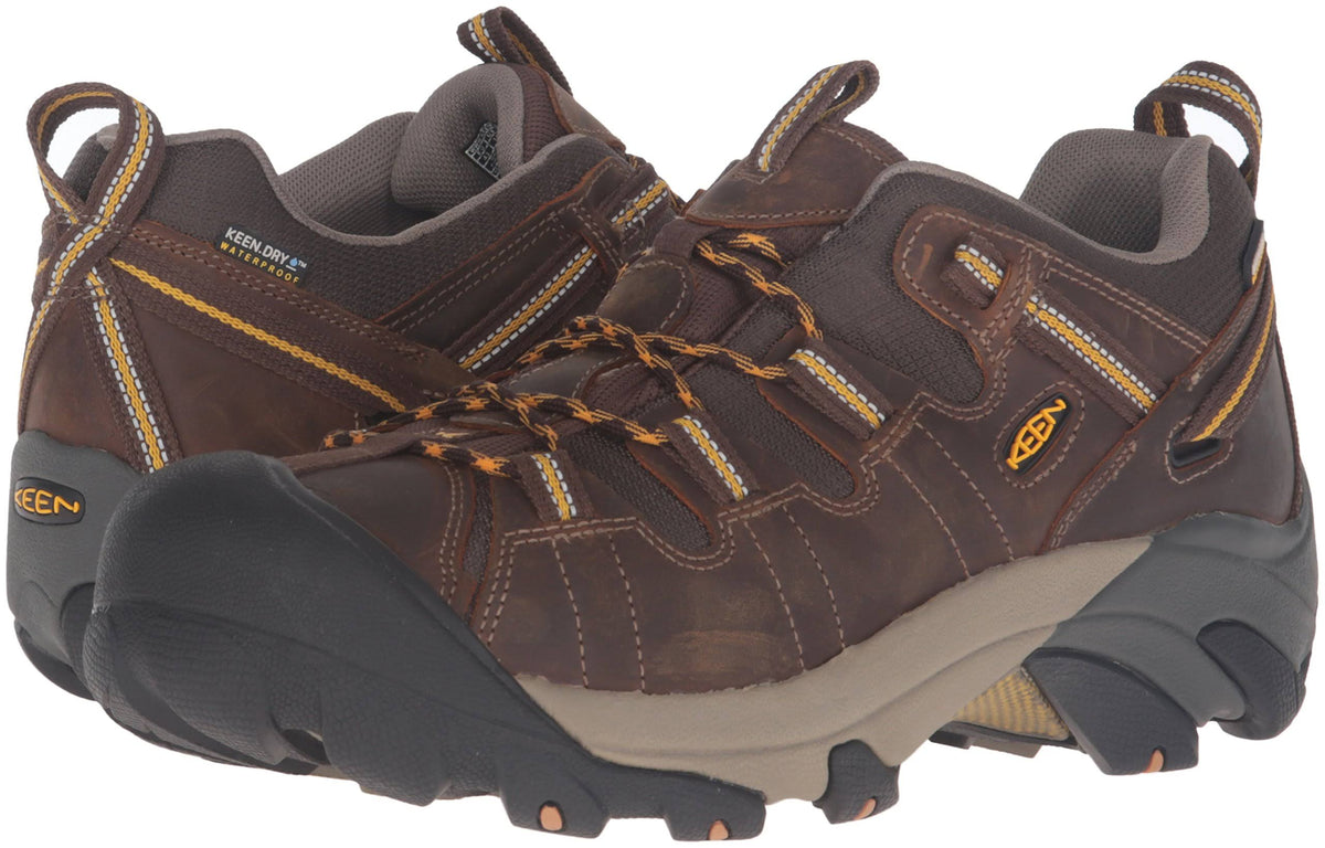 Cascade Brown/Golden Yellow Wide Hiking Shoes W435295