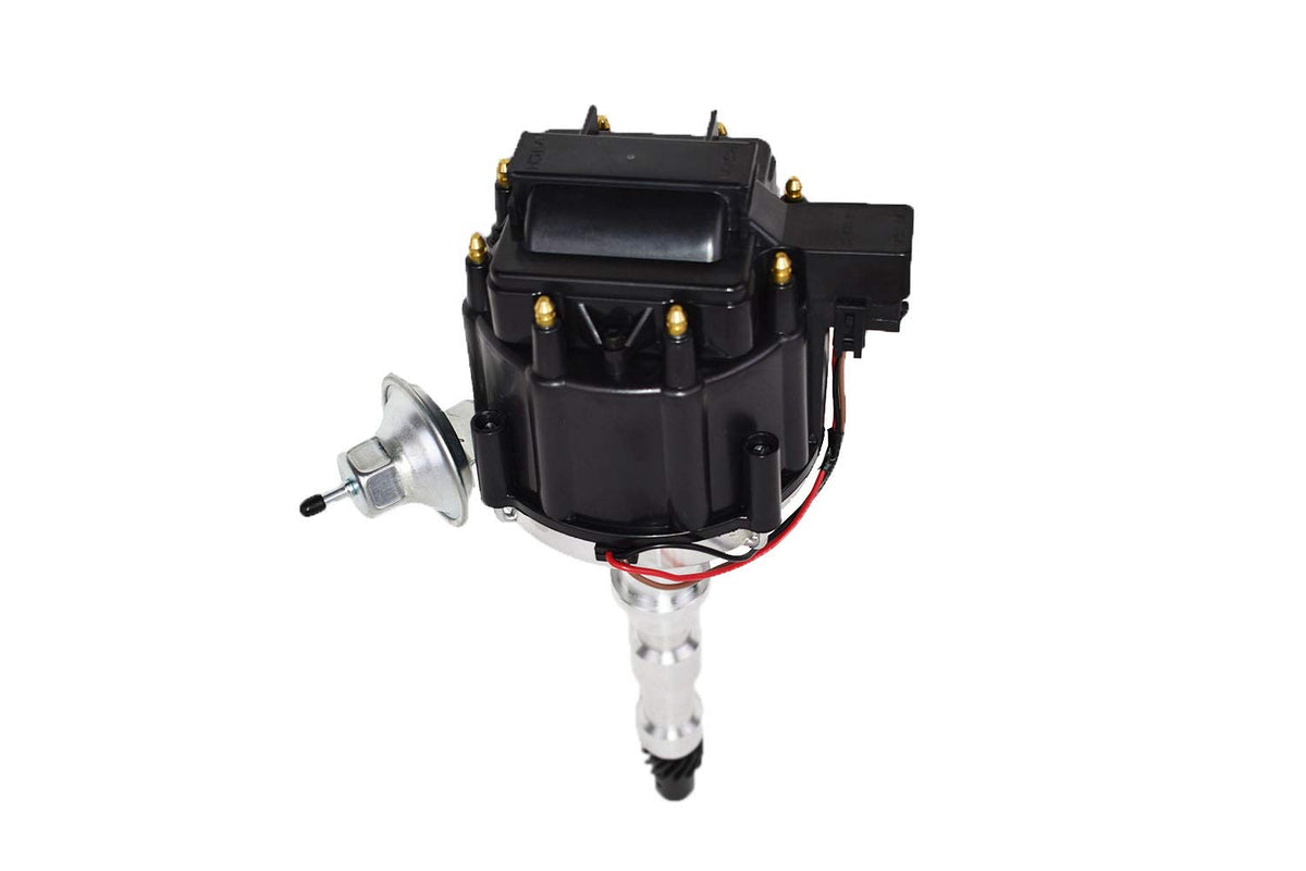 HEI Distributor, 8.0mm Spark Plug Wires, and Battery-Pigtail Harness Kit U23679