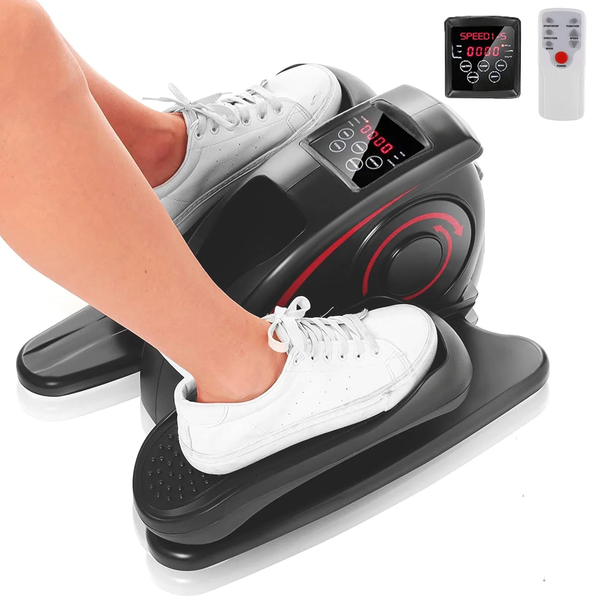 Under Desk Elliptical Machine with LCD Monitor M144