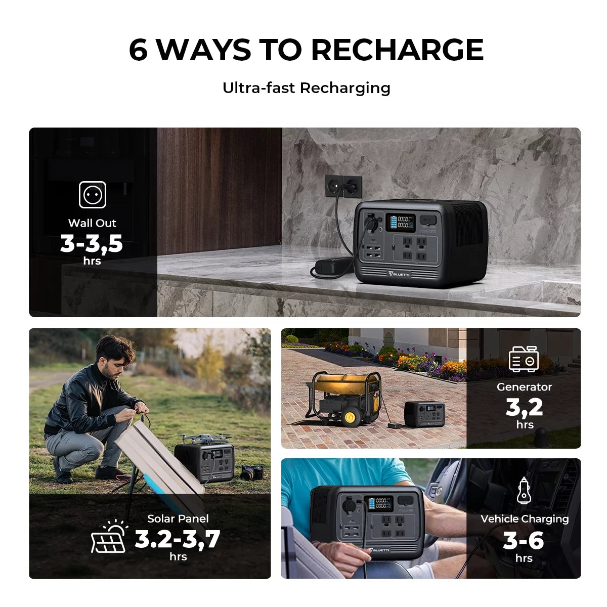 700W 537Wh LiFePO4 Portable Power Station I3067