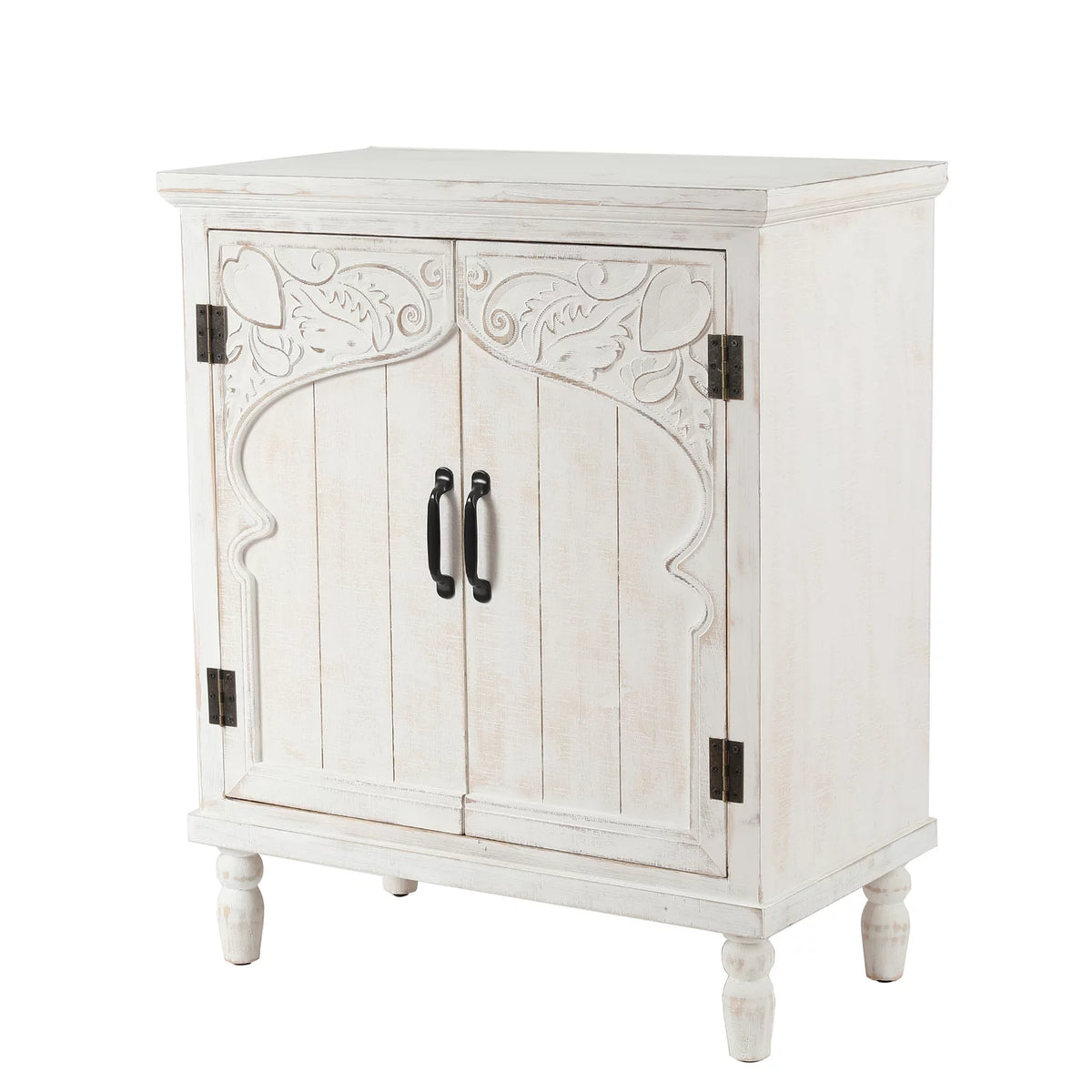 White Wood 2-Door Storage Cabinet B97288