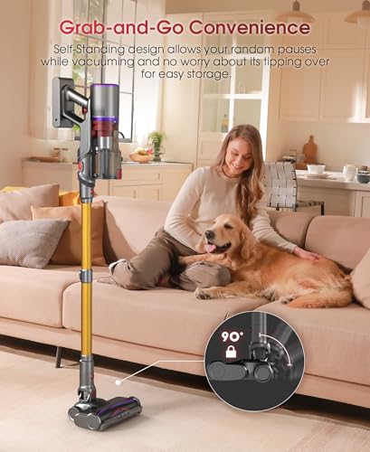 Cordless Vacuum Cleaner, 48000Pa 550W 65Mins Stick Vacuum X25599