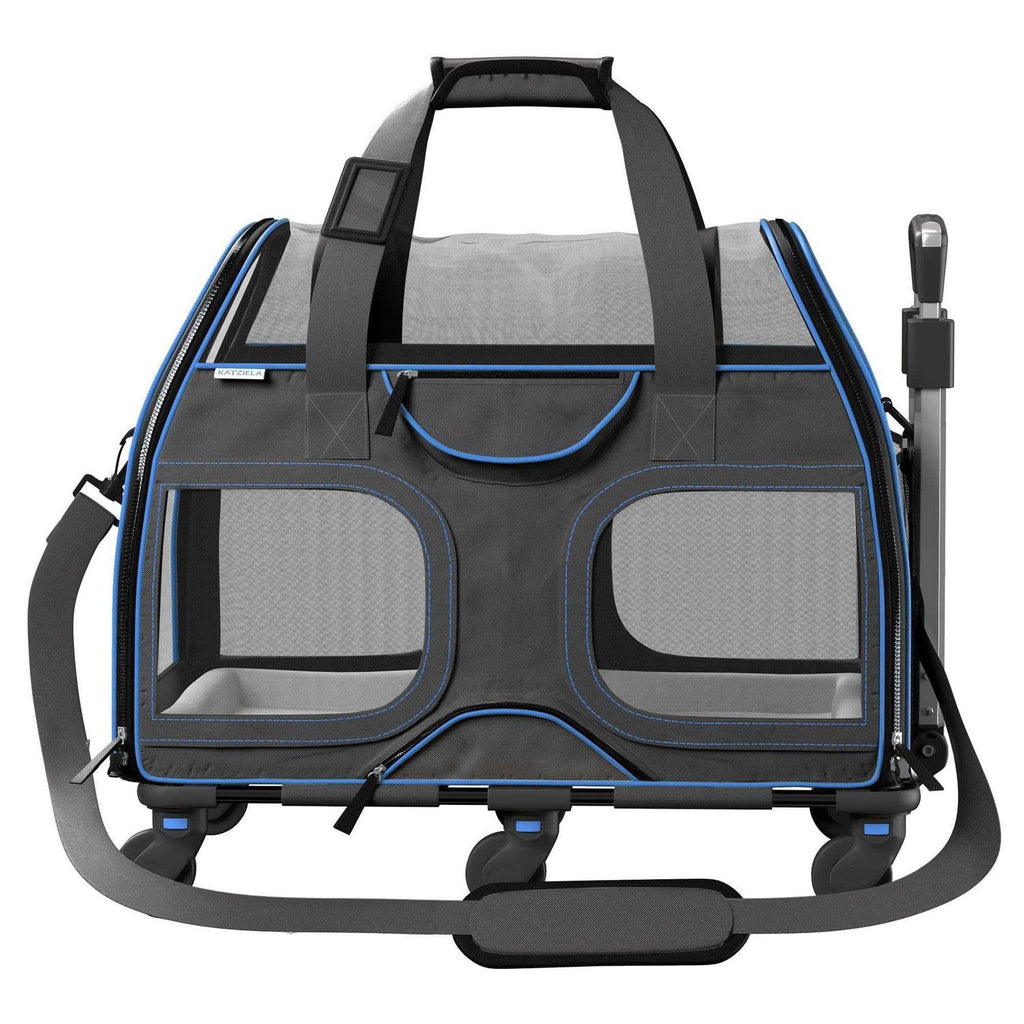 Pet Carrier with Removable Wheels and Double Telescopic Handle W681100