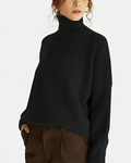 Turtleneck Knit Pullover Sweater Q274601