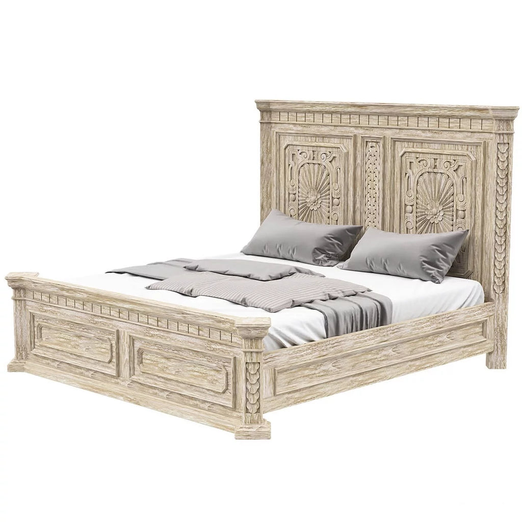 Rustic Platform Bed N941