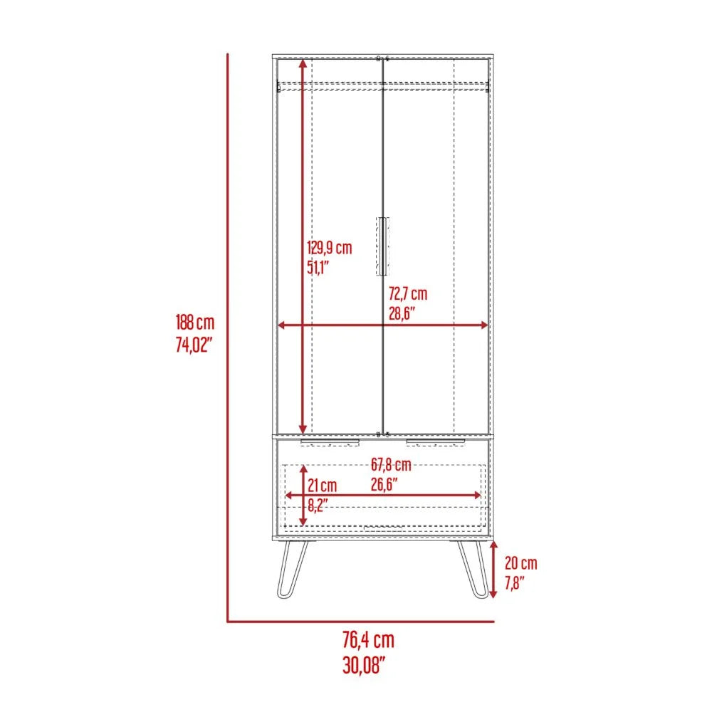 Light Oak Armoire O773100