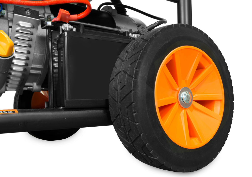 11,000-Watt Dual Fuel Portable Generator with Wheel Kit and Electric Start H711