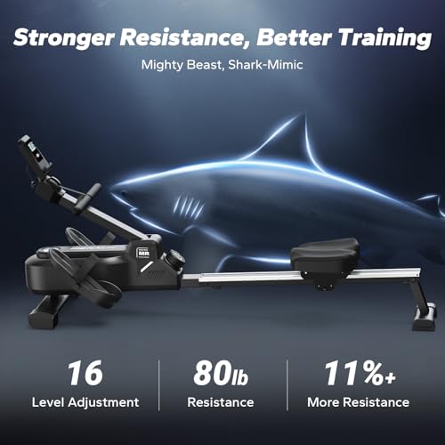 Foldable Magnetic Rowing Machine with 16-Level Z802244