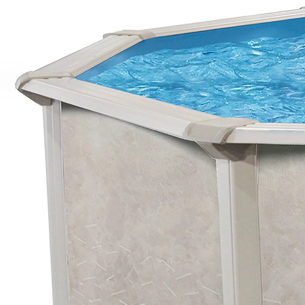 15 Foot x 52 Inch Steel Frame Above Ground Swimming Pool I26691