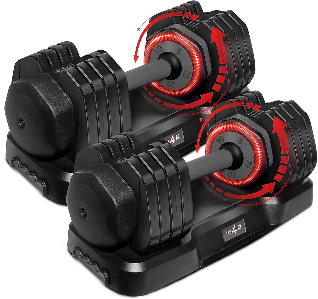 Adjustable Dumbbells 25lb Pair E602