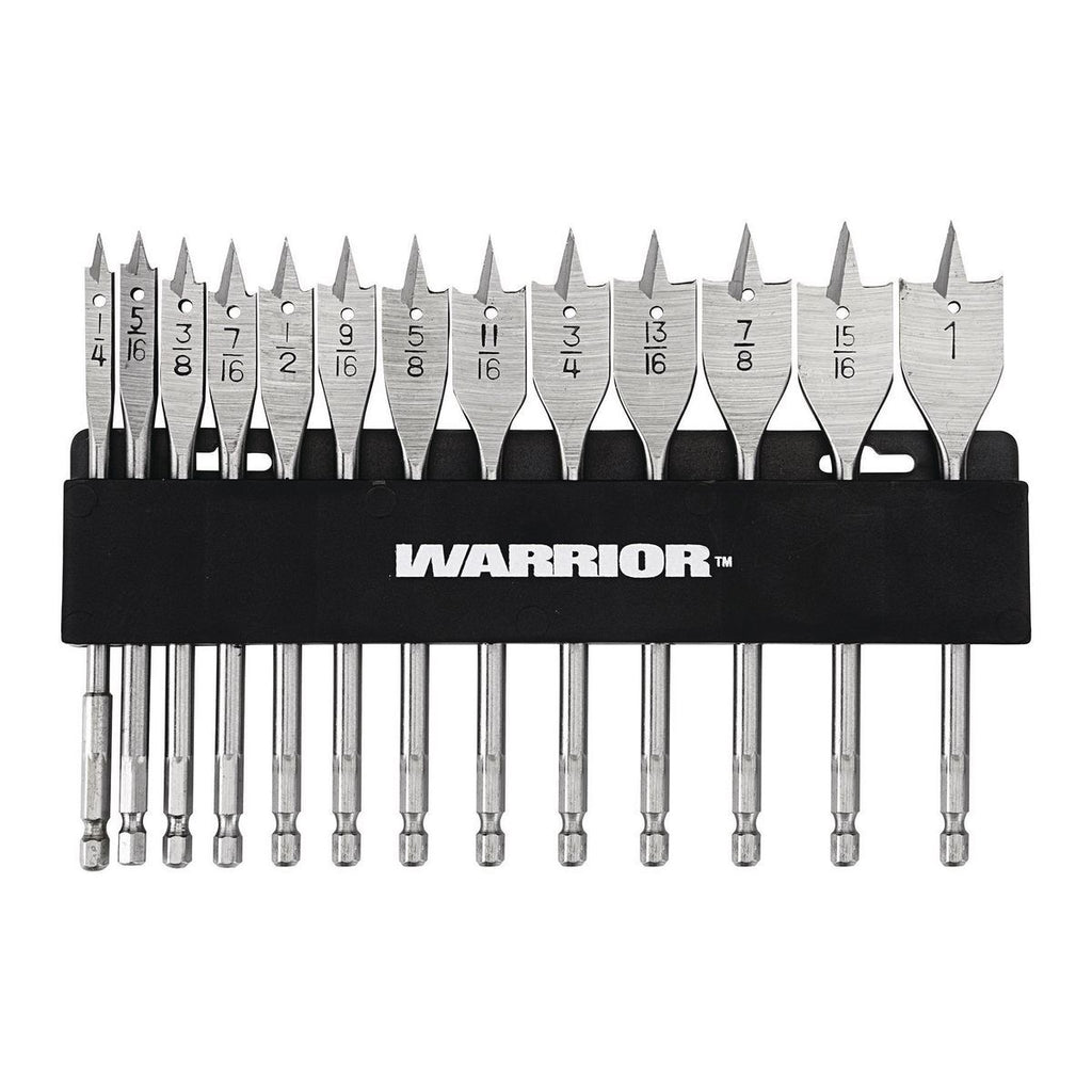 Steel Spade Drill Bit Set, 13 Piece X676874