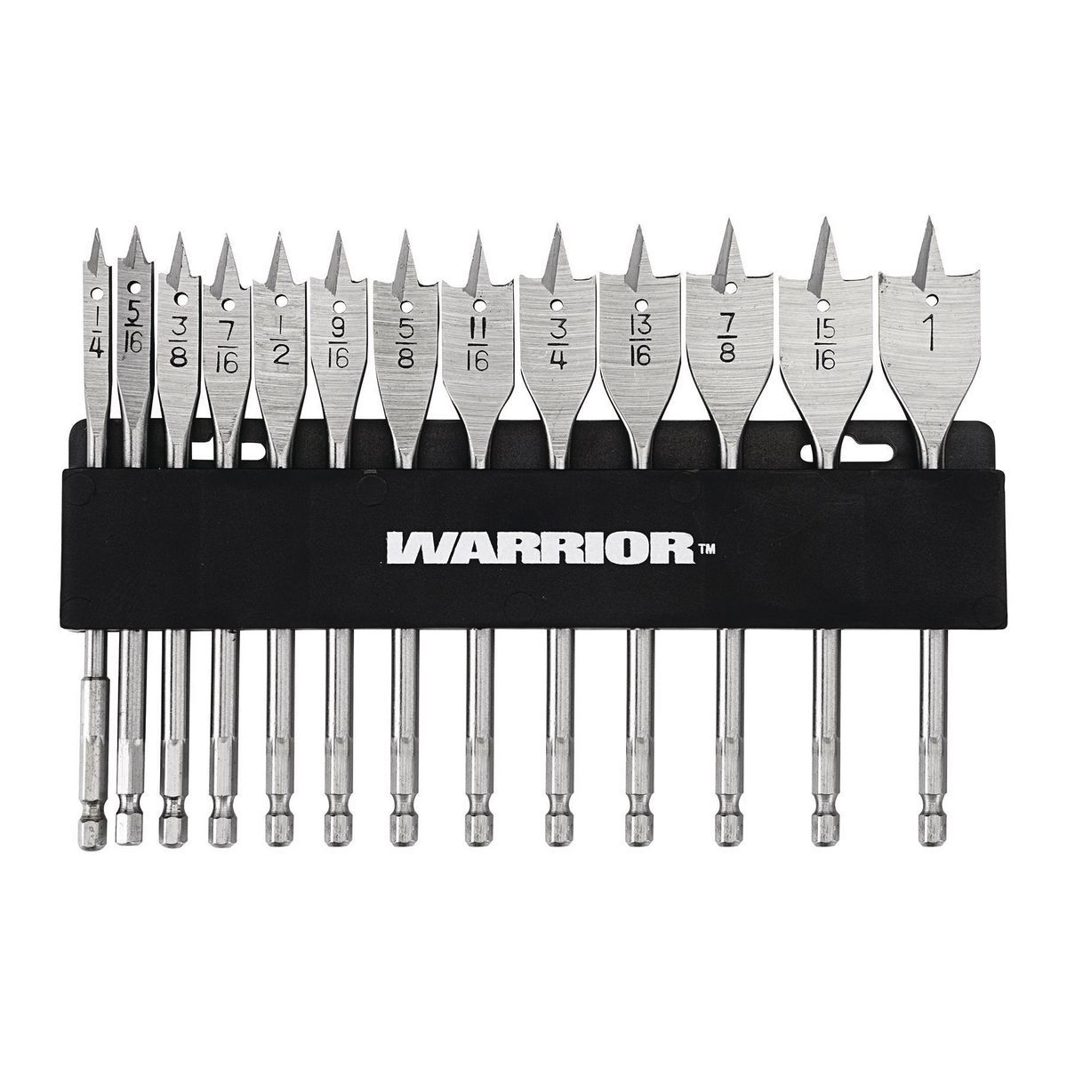 Steel Spade Drill Bit Set, 13 Piece X676874
