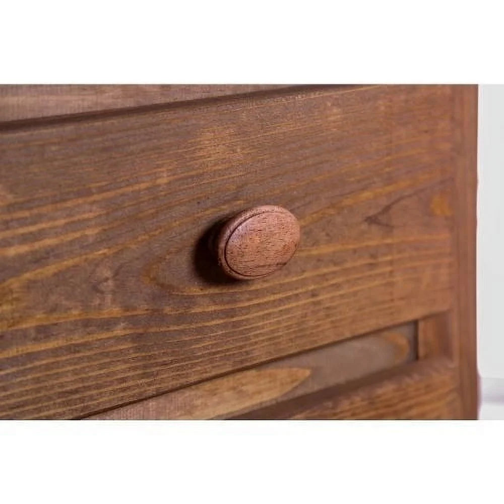 Brown 2 Drawer Wood Night Stand J9922