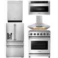 30 Gas Range, Range Hood, Microwave, Refrigerator, Dishwasher E913