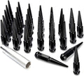 32 Spike Lug Nuts Black 1/2-20 Taper Pack of 2 H629