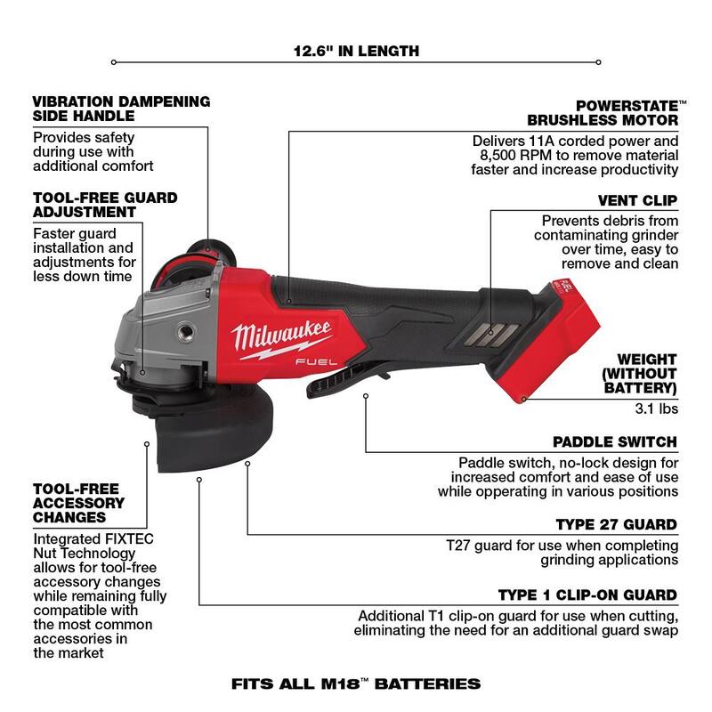18V Lithium-Ion Brushless Cordless Combo Kit with 5.0 Ah Batteries 7-Tool U68456