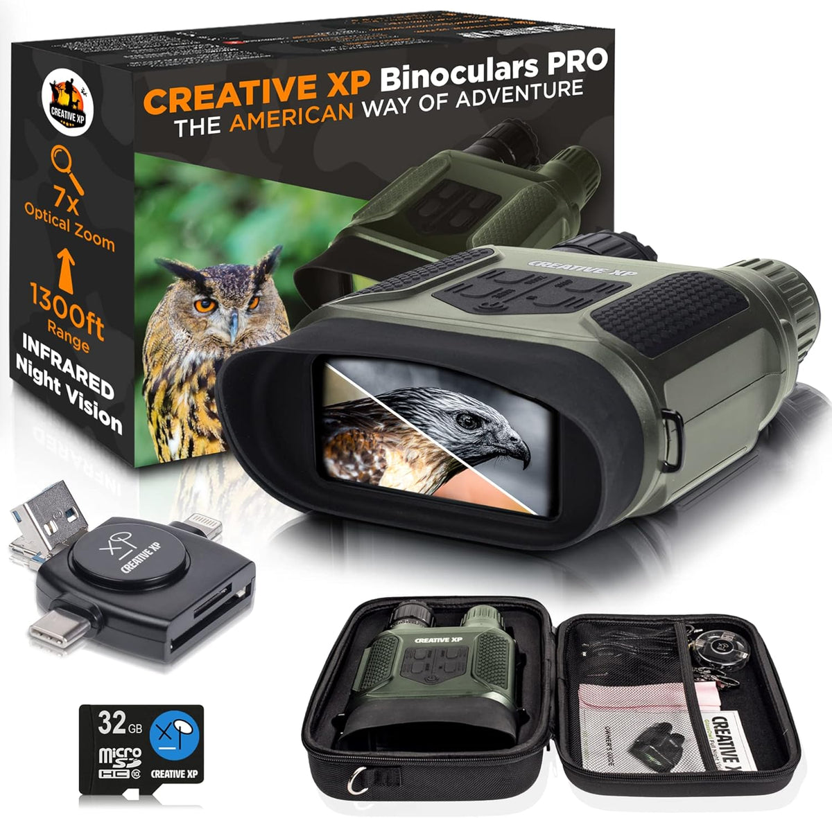 Night Vision Goggles Digital Binoculars Infrared Lens B8919