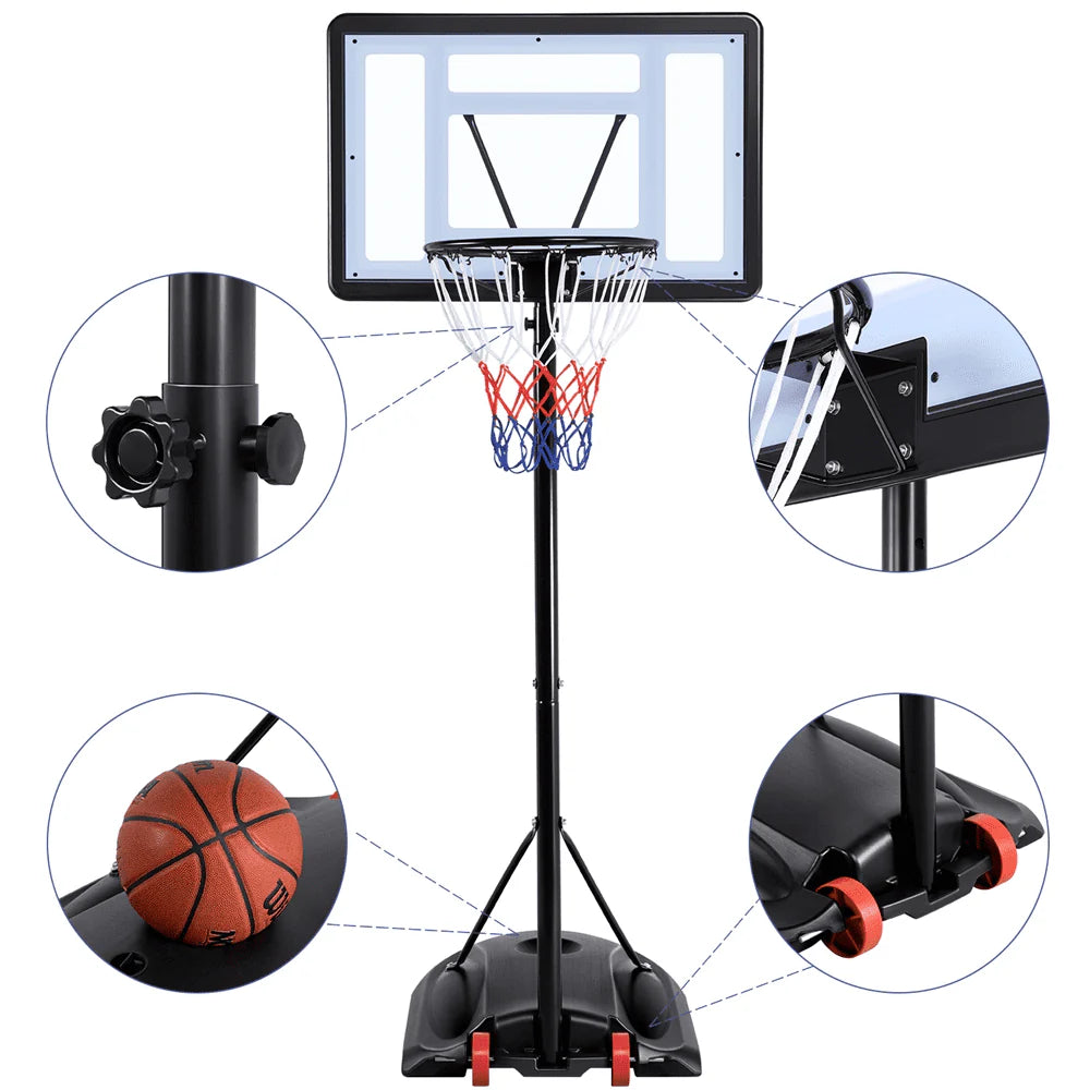 Adjustable Portable Basketball Hoop 7 to 9 Ft S4847