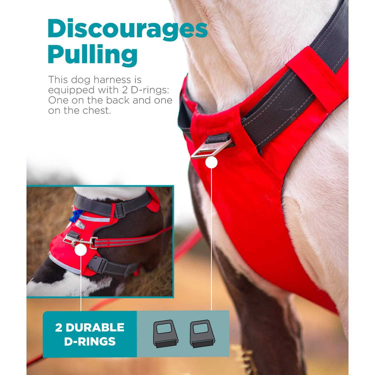 Adjustable Dog Harness with Pockets L6230
