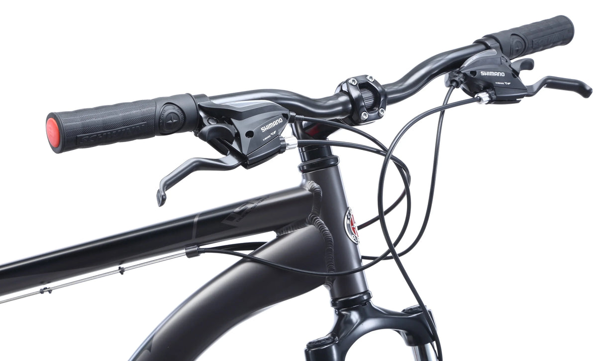 Hybrid Bike 700c Wheels 21 Speeds Mens Frame Grey E1199