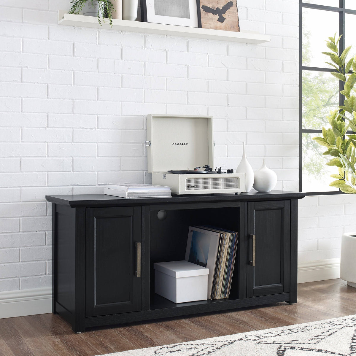 Whitewash Low Profile TV Stand G4553