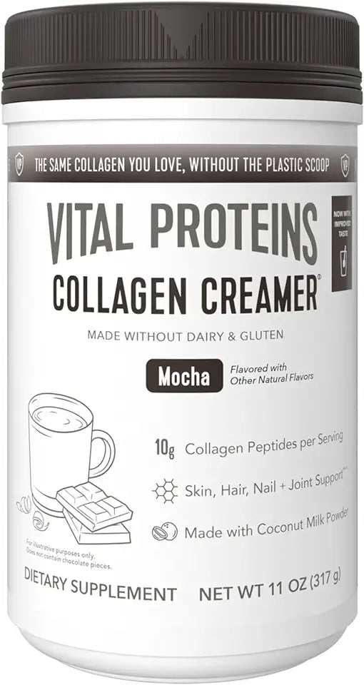 Collagen Coffee Creamer Coconut Milk Low Sugar Mocha 11.2oz O29972