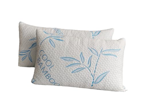 2 Pack King Size Cooling Shredded Memory Foam Pillows F68506