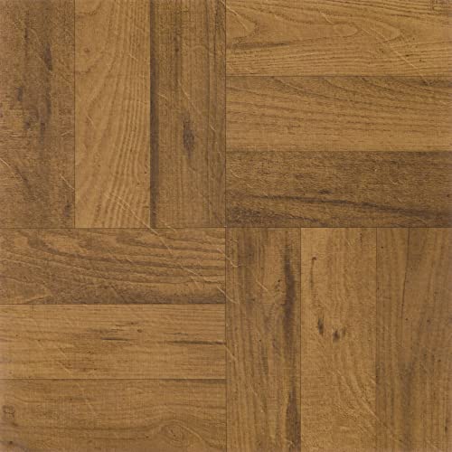 12" x 12" Vinyl Tile in Medium Oak P986284