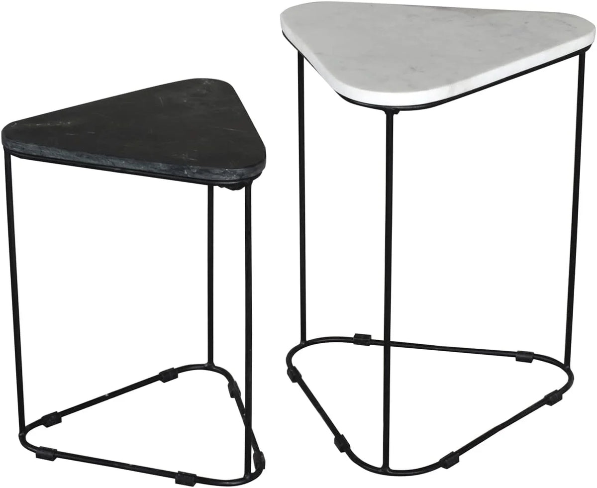 Black 2Pc Nesting Accent Tables Q97595