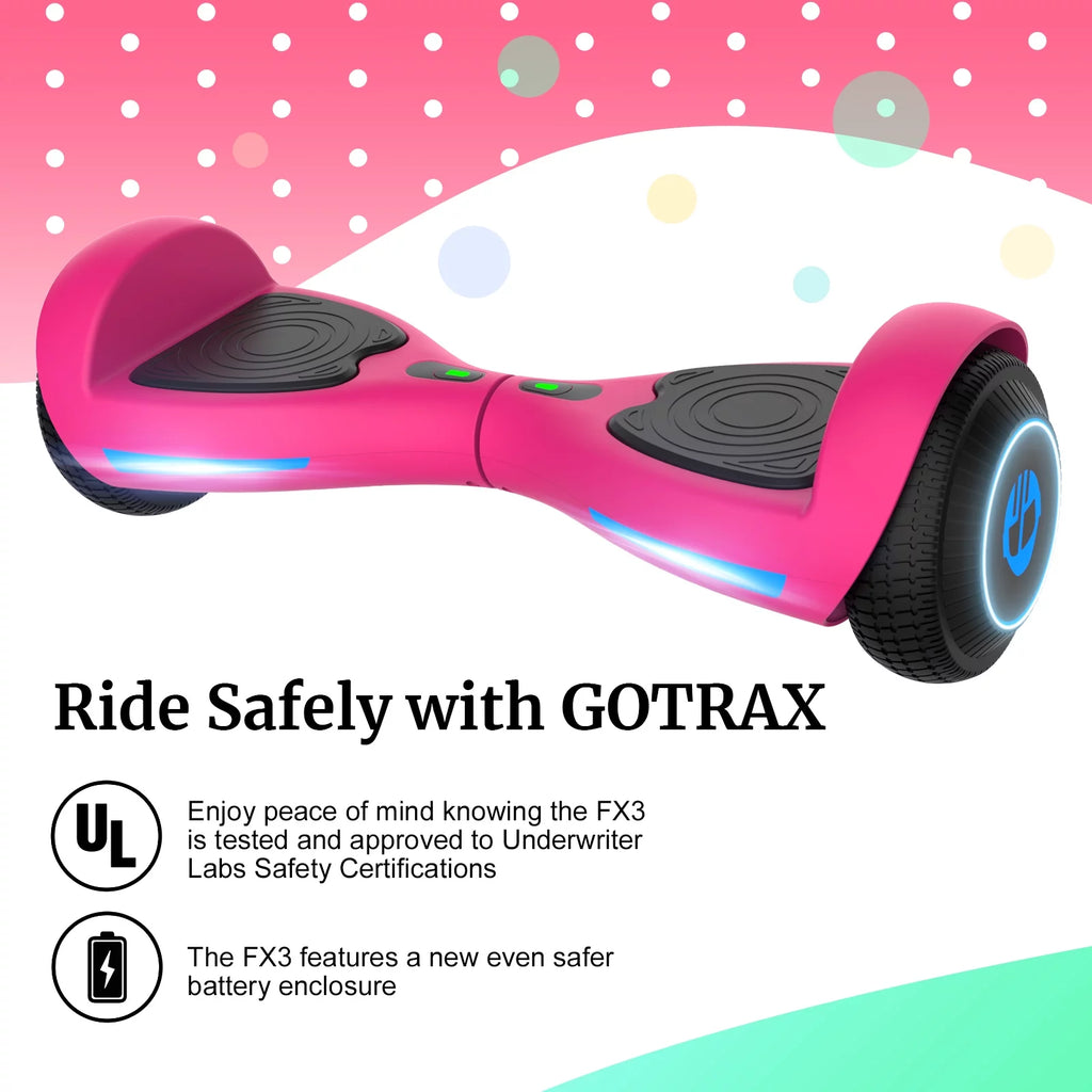 Pink Hoverboard 6.5" LED Wheels Q3724