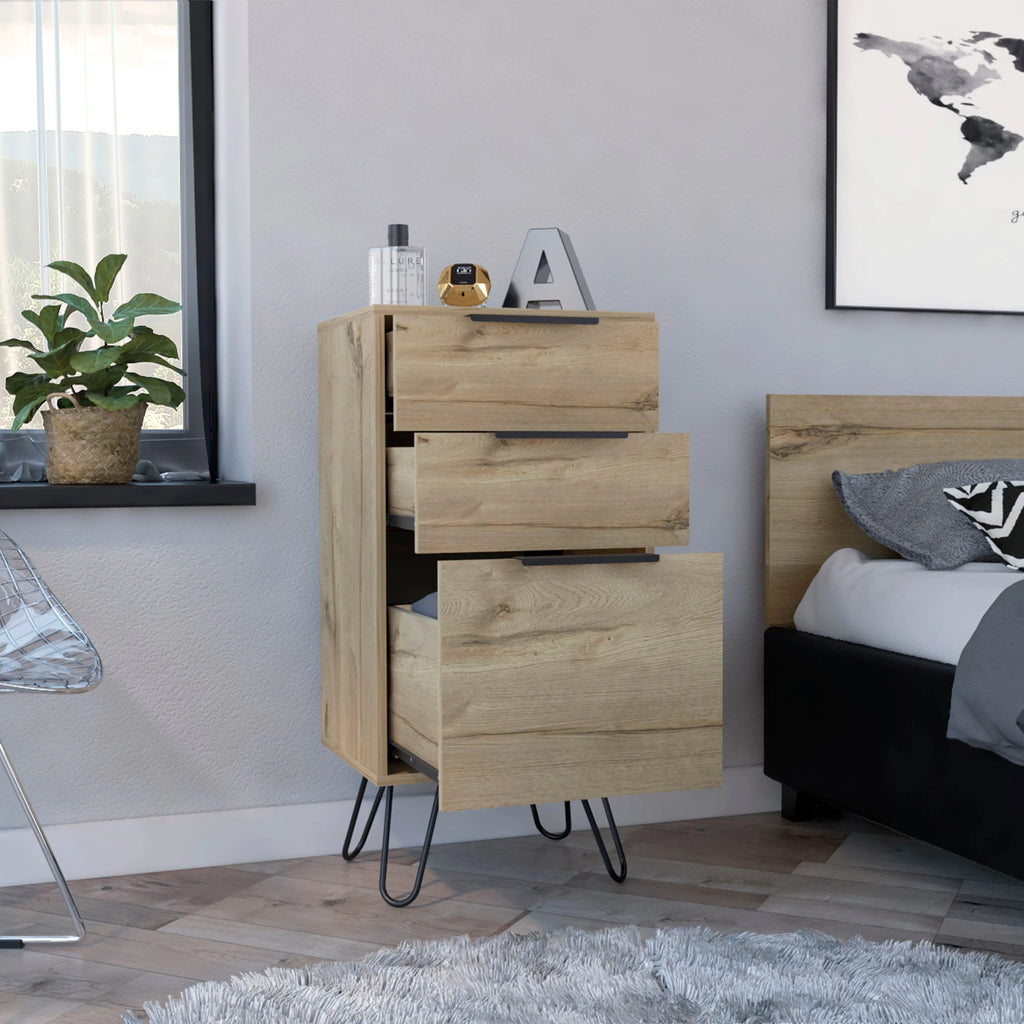 Light Oak Manufactured Wood Dresser M66189