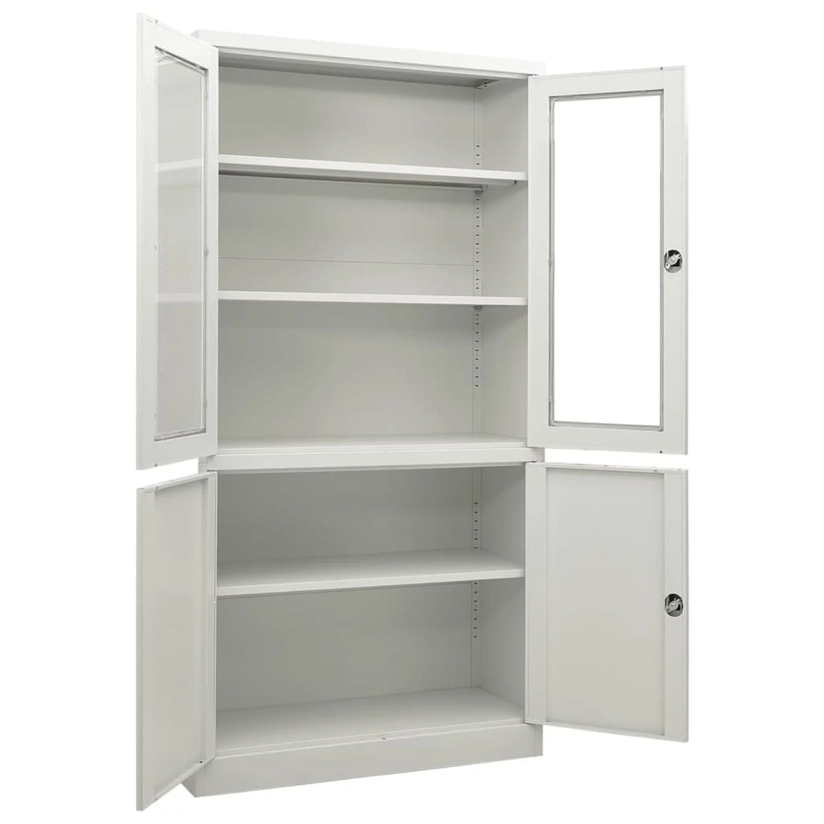 Light Gray File Storage Cabinet with 3 Adjustable Shelves J269226