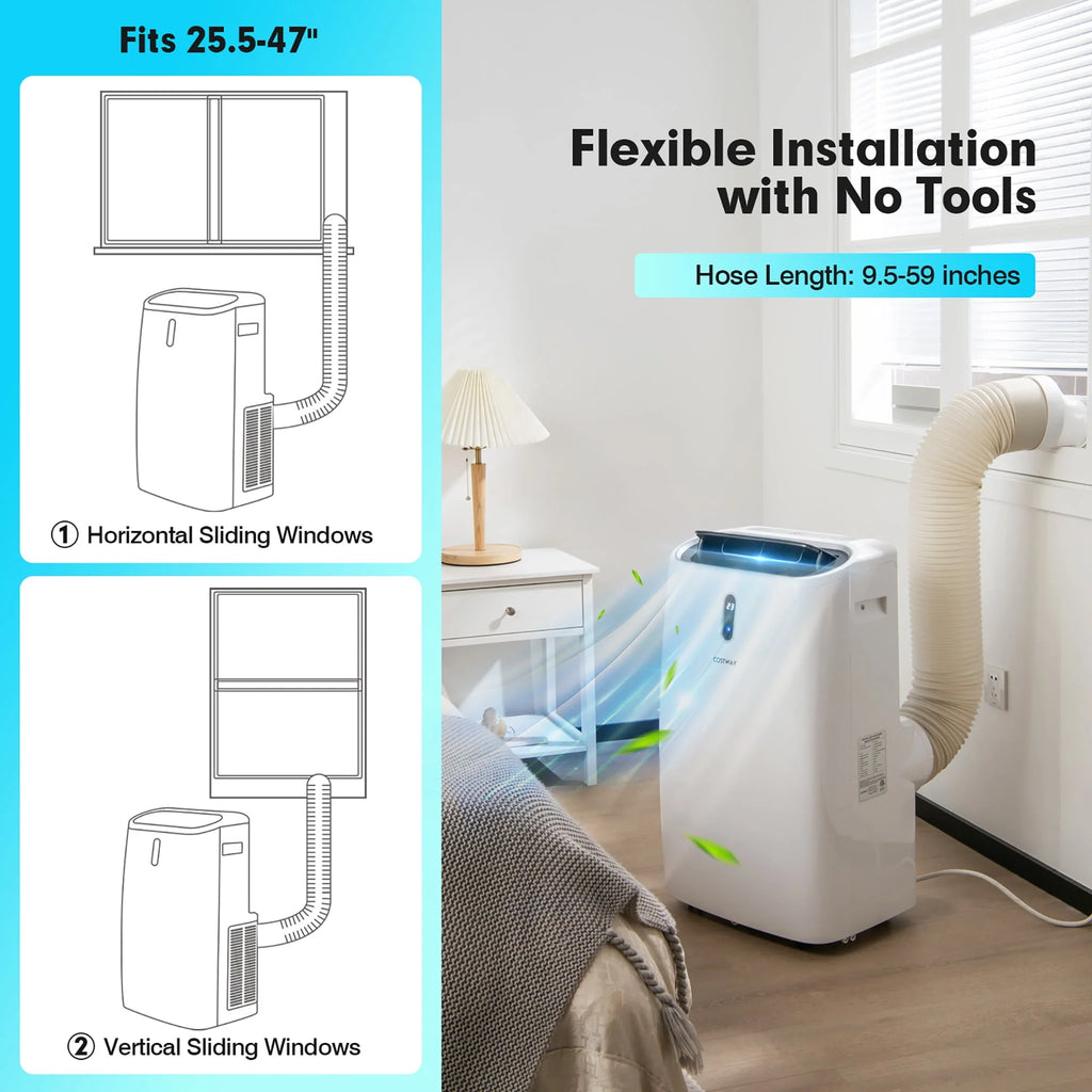 8800 BTU 4-in-1 Portable Air Conditioner D16540