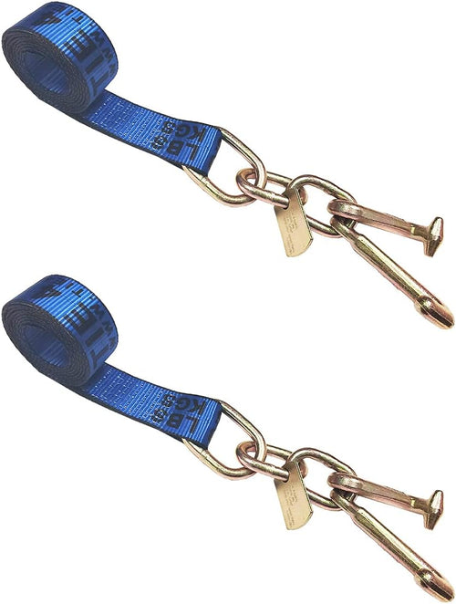 2 x 10' Car Straps Tie Down Set 4 Pack Blue X639