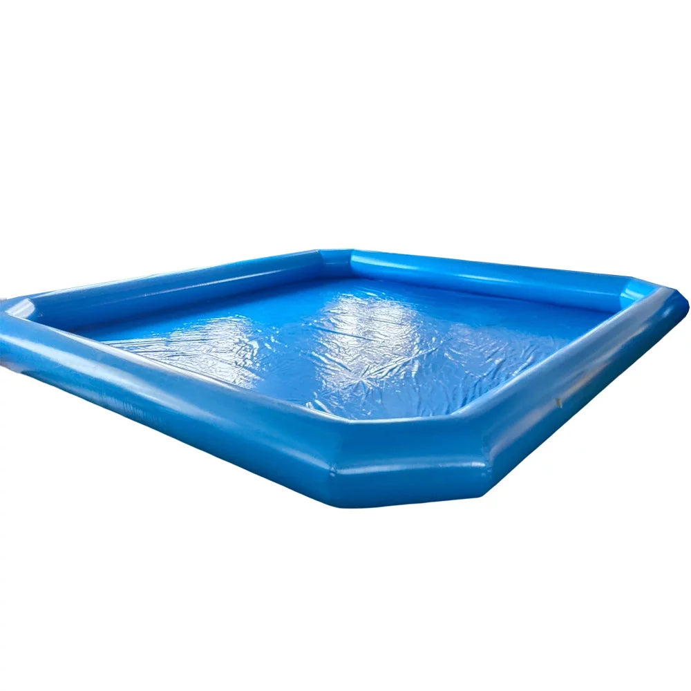 Large Inflatable PVC Square Swimming Pool 23x23x1.8ft B805