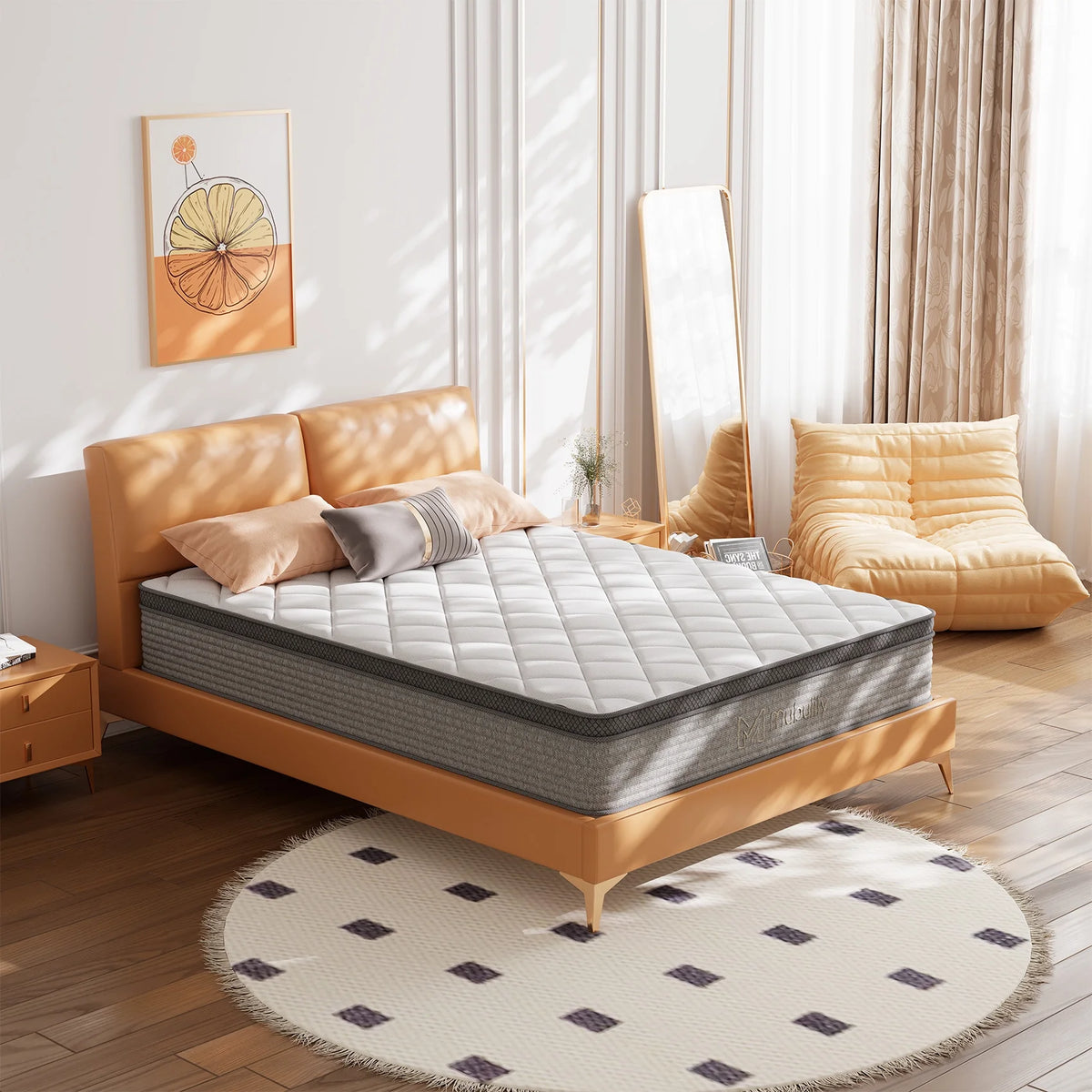 Full 10 inch Gel Memory Foam Hybrid Mattress E3209