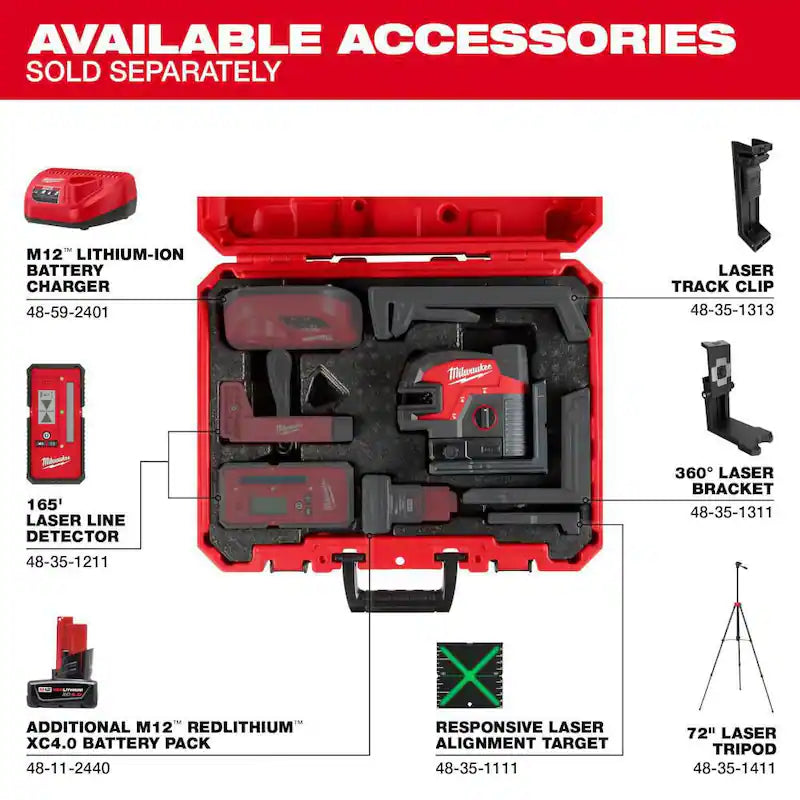 12-Volt Cordless Green Cross Line Laser Kit with Tripod S99856